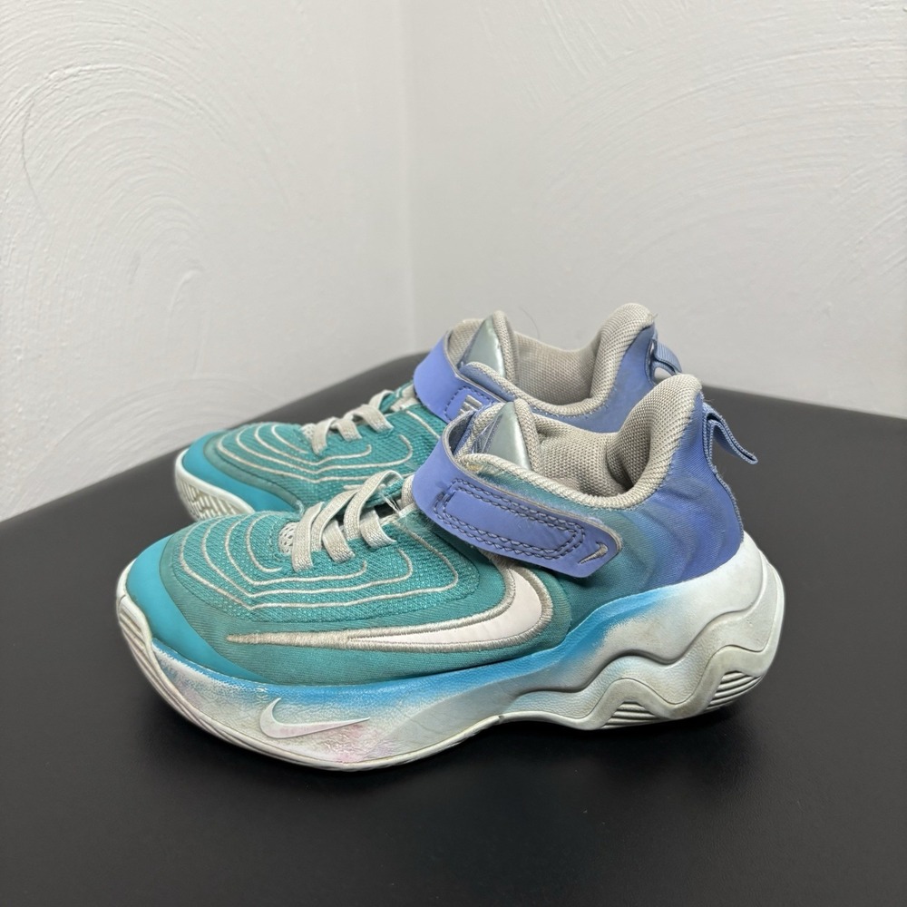Nike Giannis Immortality 4 Kids Basketball Shoes Sz 11c Dusty Cactus Royal Green